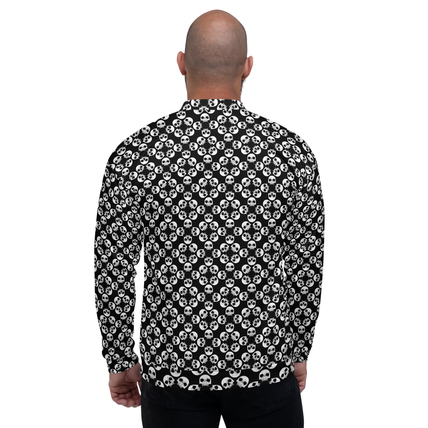 Bomber Jacket (Unisex) | Small Skull Print