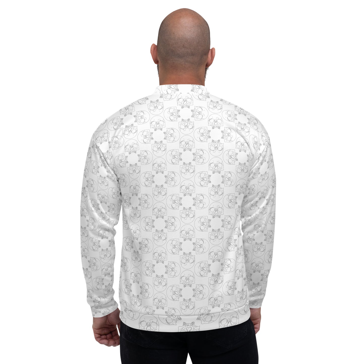 Bomber Jacket (Unisex) | Small Skull Print