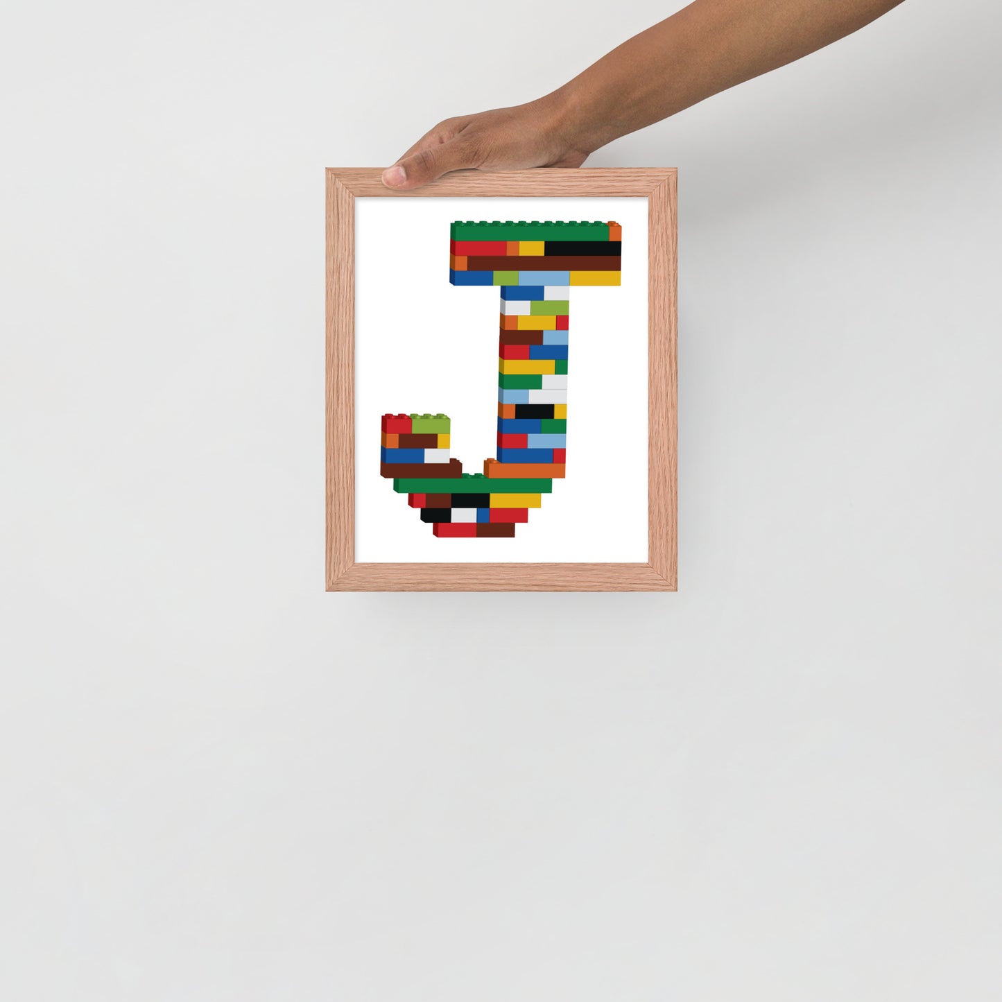 Framed Poster | Toy Brick Letters