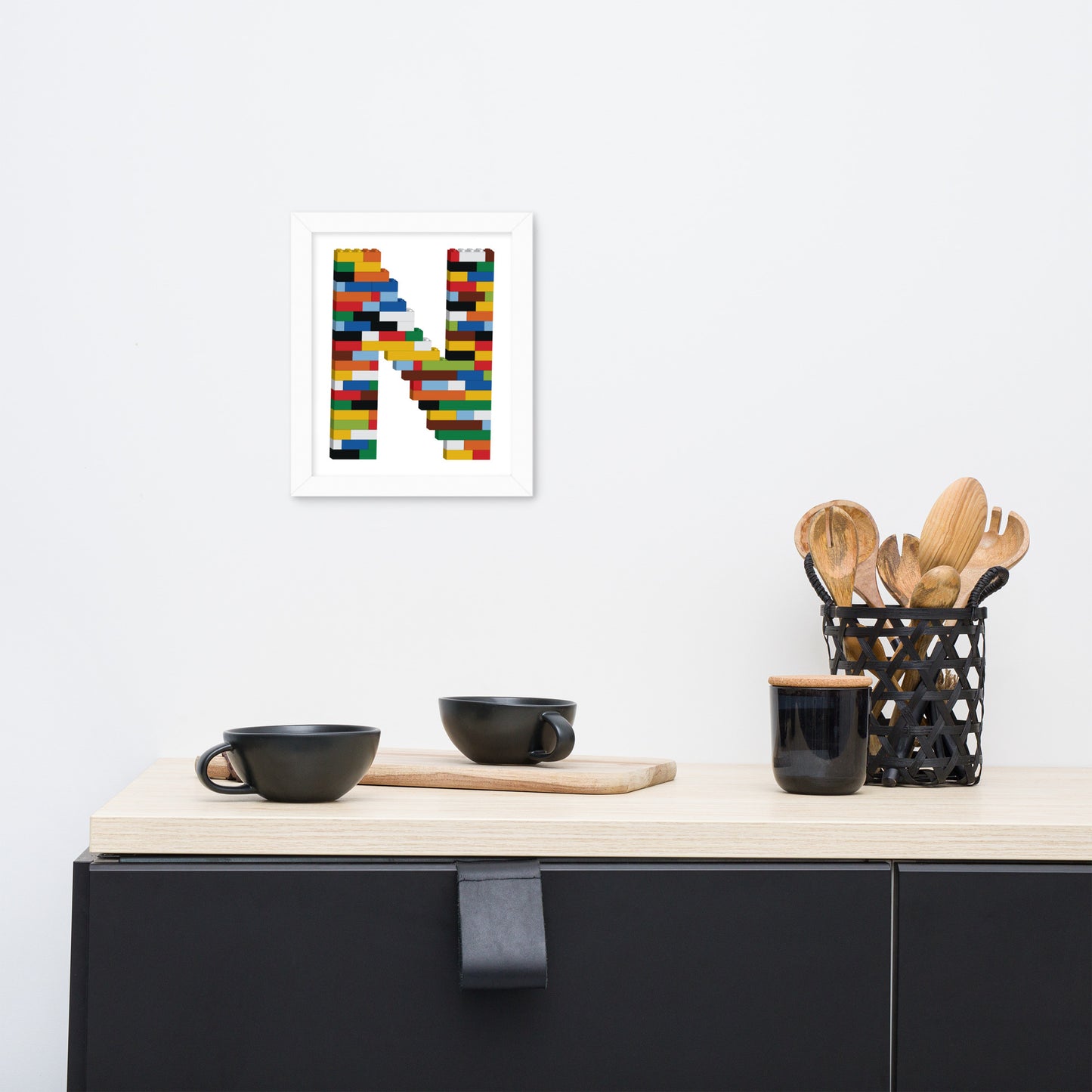 Framed Poster | Toy Brick Letters