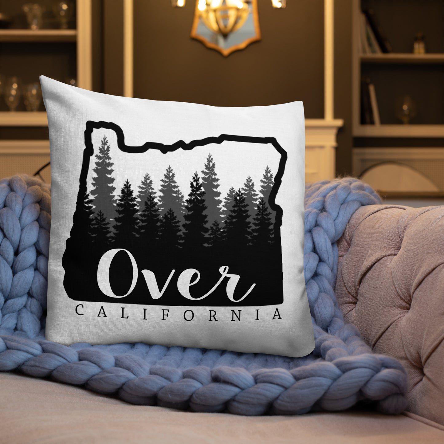 Premium Pillow | Oregon, I'm Over California