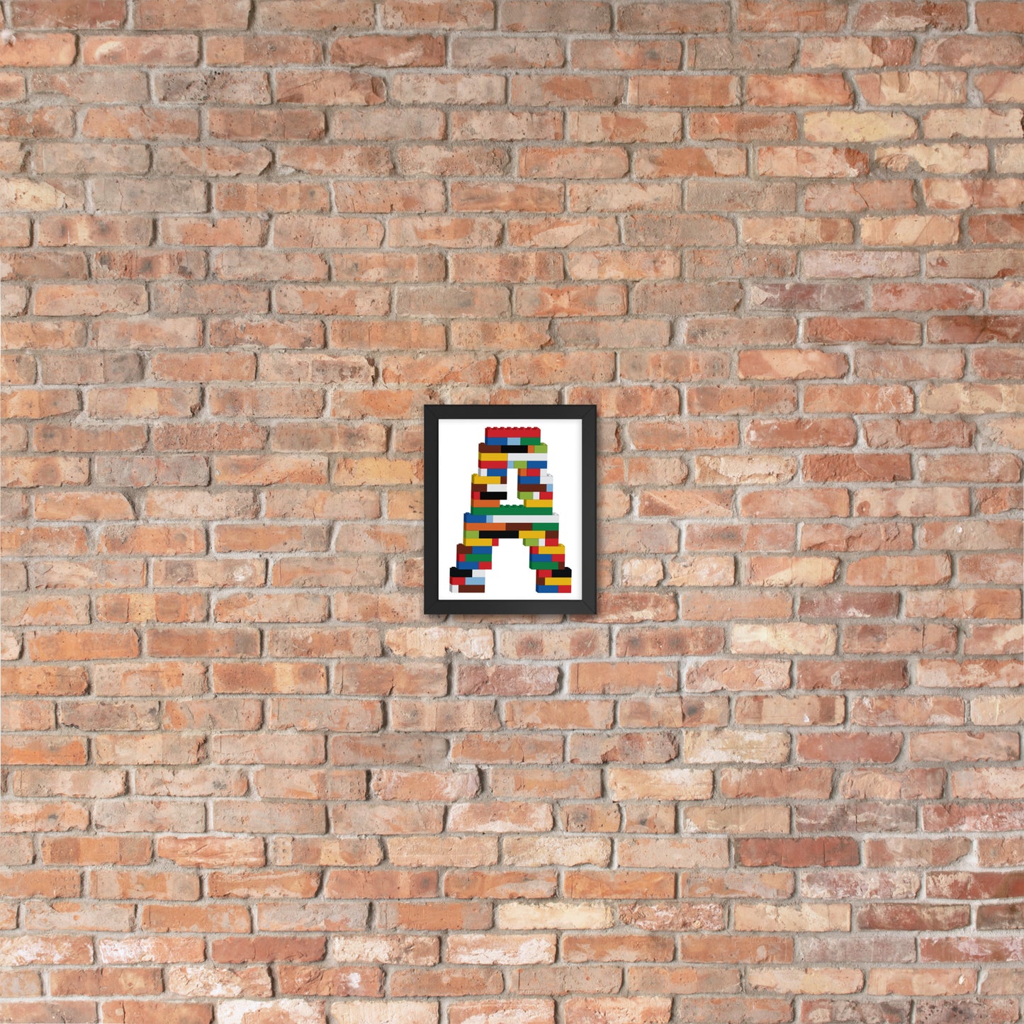 Framed Poster | Toy Brick Letters